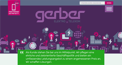 Desktop Screenshot of gerberelektro.ch
