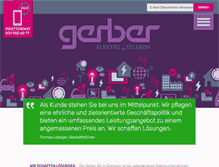 Tablet Screenshot of gerberelektro.ch